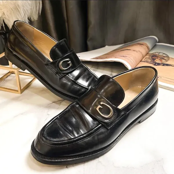 Giày Lười Nữ Gucci Dress Shoes Loafers Black Leather Beautiful Màu Đen Size 36 - Giày - Vua Hàng Hiệu