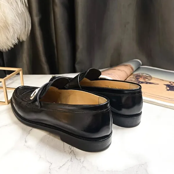 Giày Lười Nữ Gucci Dress Shoes Loafers Black Leather Beautiful Màu Đen Size 36 - Giày - Vua Hàng Hiệu