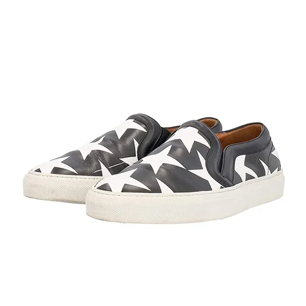Giày Slip On Nữ Givenchy Leather Star Printed Skate Shoes Black/White Màu Đen Trắng Size 36 - Giày - Vua Hàng Hiệu