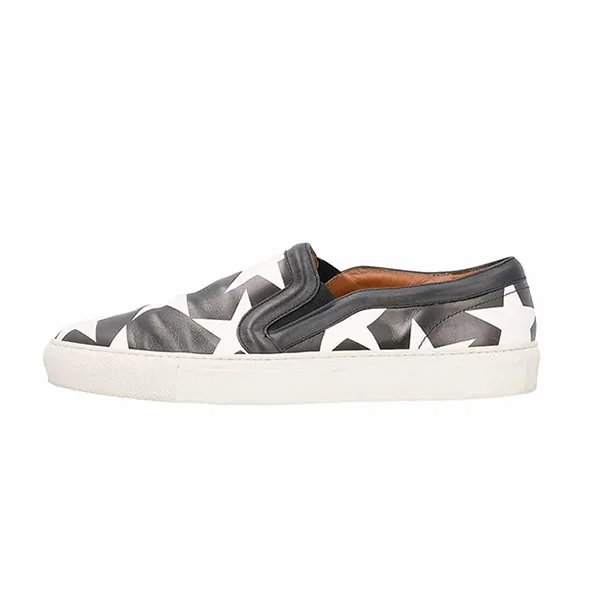 Giày Slip On Nữ Givenchy Leather Star Printed Skate Shoes Black/White Màu Đen Trắng Size 36 - Giày - Vua Hàng Hiệu