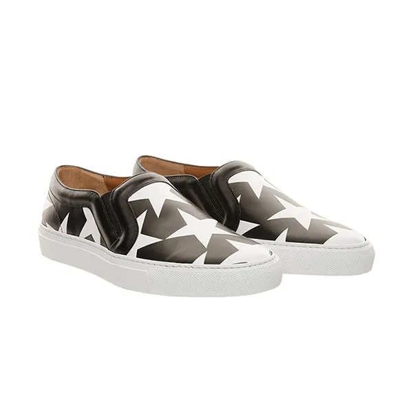 Giày Slip On Nữ Givenchy Leather Star Printed Skate Shoes Black/White Màu Đen Trắng Size 36 - Giày - Vua Hàng Hiệu