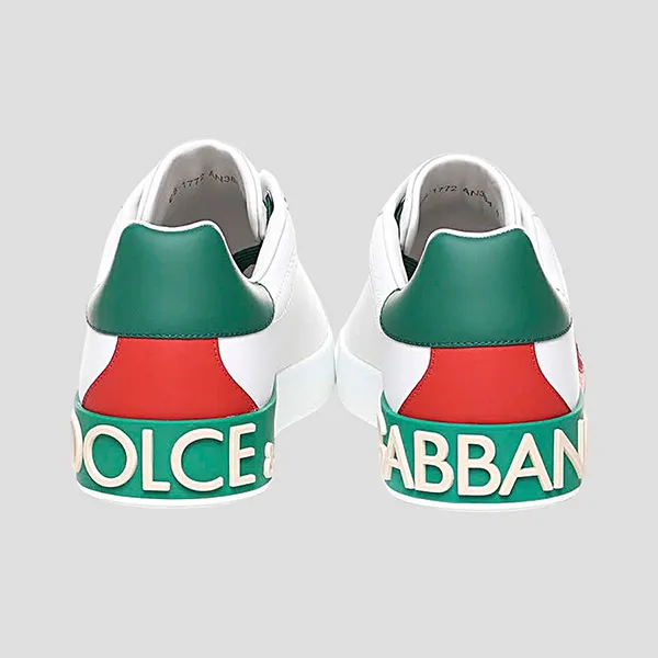 Giày Sneaker Nam Dolce & Gabbana D&G White Multicolore Calf Leather CS1772 AN384 8N530 Phối Màu - 4