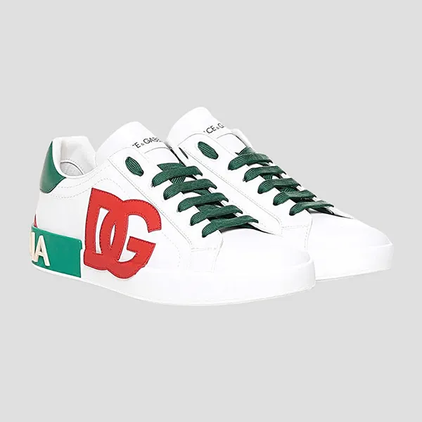 Giày Sneaker Nam Dolce & Gabbana D&G White Multicolore Calf Leather CS1772 AN384 8N530 Phối Màu - 1