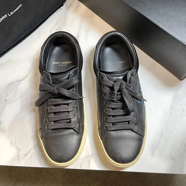 Giày Sneaker Nữ Yves Saint Laurent YSL Moon Shoes 514162 Màu Đen Size 35