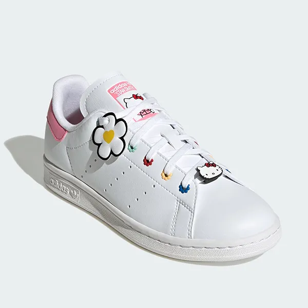 Giày Thể Thao Adidas Stan Smith Shoes Kids ID7230 Màu Trắng Hồng Size 36 - Giày - Vua Hàng Hiệu