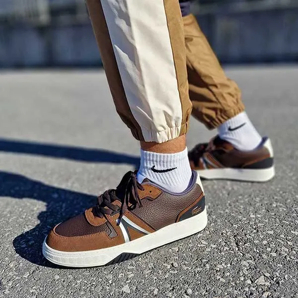 Giày Thể Thao Nam Lacoste L001 2232 Màu Nâu Size 41