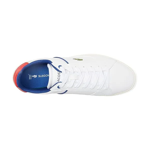 Giày Thể Thao Nam Lacoste Tenis Europa Pro 222 2 SMA White Màu Trắng Đỏ Size 40.5 - Giày - Vua Hàng Hiệu