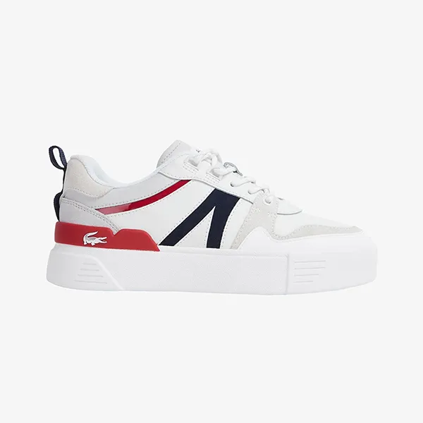Giày Thể Thao Nữ Lacoste Women's L002 Leather Trainers Màu Trắng Size 38 - Giày - Vua Hàng Hiệu