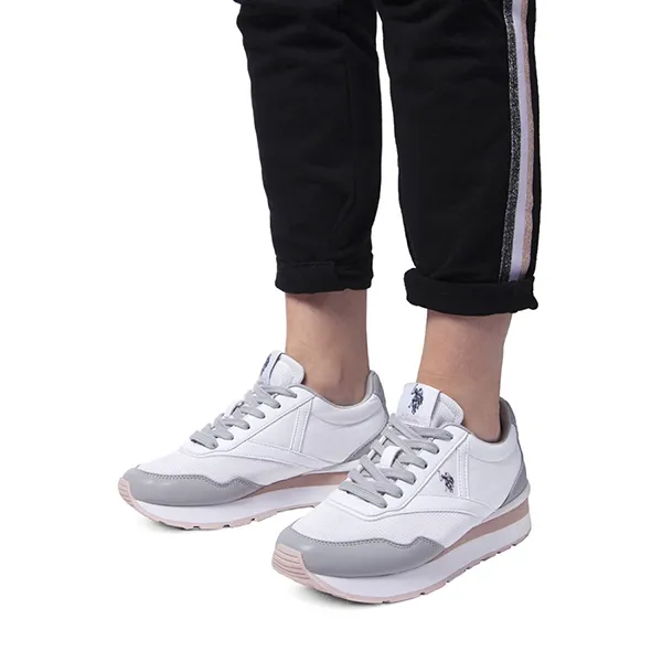 Giày Thể Thao Nữ U.S. Polo Assn. TABY001W3TY1_BIANCO_WHI Màu Trắng Xám Size 37