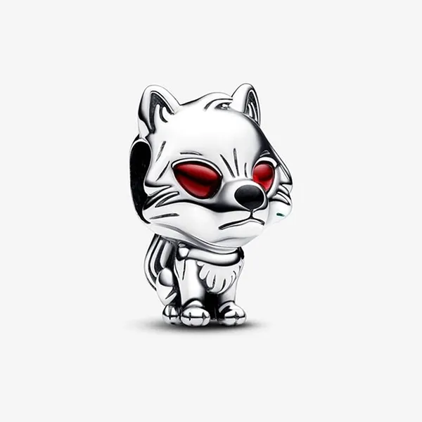 Hạt Vòng Charm Pandora Game of Thrones Ghost Direwolf Charm 792963C01 Màu Bạc