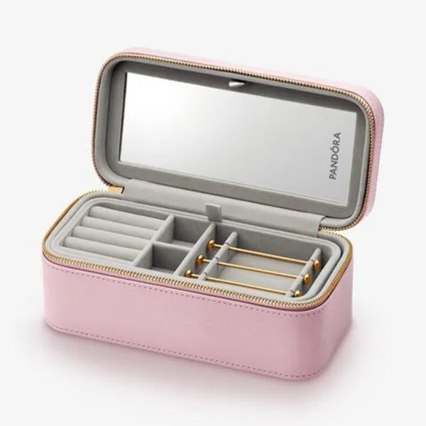 Hộp Đựng Đồ Trang Sức Pandora Pink Small Jewelry Box A008 Màu Hồng - Phụ kiện - Vua Hàng Hiệu