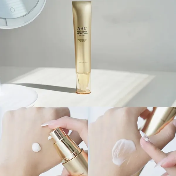 Kem Dưỡng Hỗ Trợ Ngăn Ngừa Lão Hóa Mắt AHC Age Defense Real Eye Cream For Face 40ml - Mỹ phẩm - Vua Hàng Hiệu