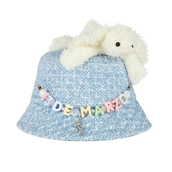 Mũ 13 De Marzo Logo Pendent Bucket Hat Wathet Blue Màu Xanh Da Trời