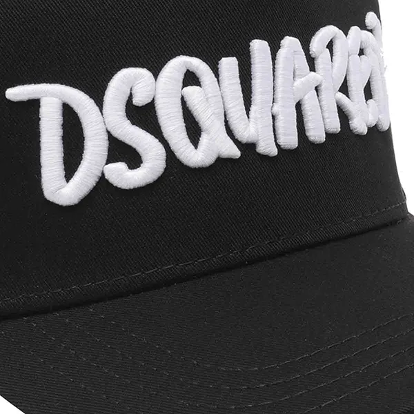 Mũ Dsquared2 Icon Baseball Cap BCM073005C00001M063 Màu Đen - Mũ nón - Vua Hàng Hiệu