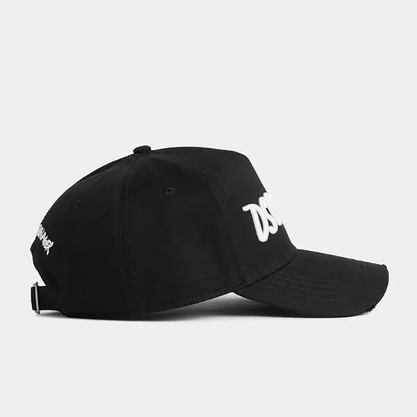 Mũ Dsquared2 Icon Baseball Cap BCM073005C00001M063 Màu Đen - Mũ nón - Vua Hàng Hiệu