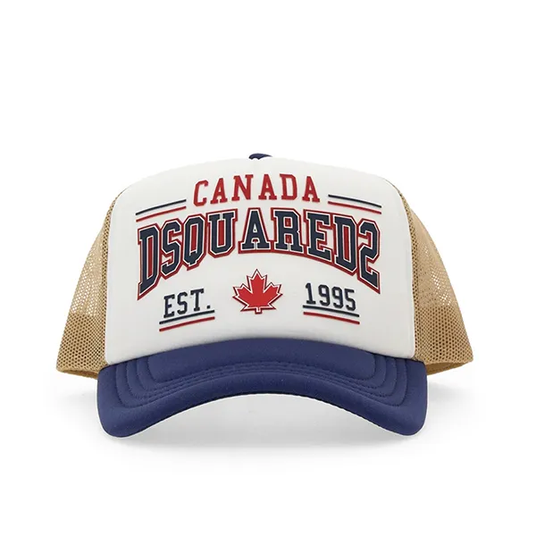 Mũ Dsquared2 Men's Baseball Cap BCM076201Y00291 Màu Trắng/Xanh
