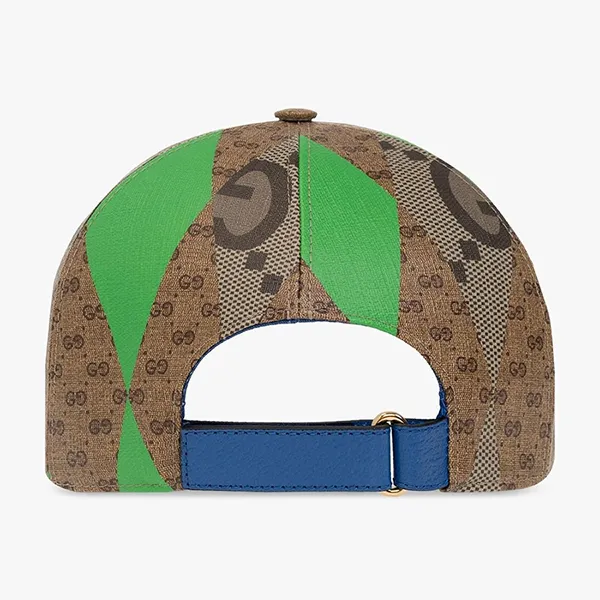 Mũ Gucci GG Supreme Baseball Hat 727478-4HAYC-9769 Màu Nâu/Xanh Size S