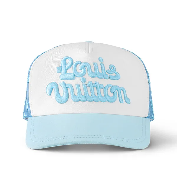 Mũ Louis Vuitton LV Mesh Signature Cap M7461M Màu Xanh Nhạt Size M - Mũ nón - Vua Hàng Hiệu