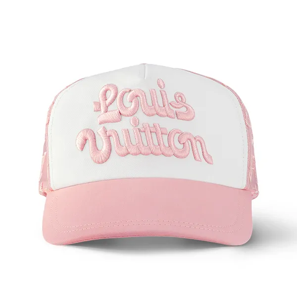 Mũ Louis Vuitton LV Mesh Signature Cap M7463M Màu Hồng Nhạt Size M - Mũ nón - Vua Hàng Hiệu