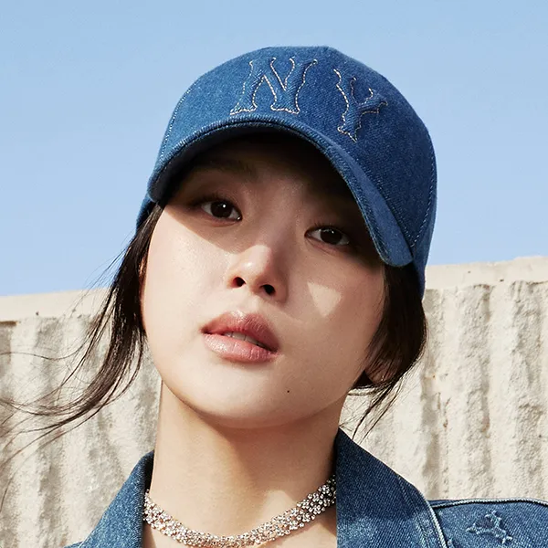 Mũ MLB Embo Logo Denim New York Yankees Ball Cap 3ACPDM04N-50INS Màu Xanh Đậm