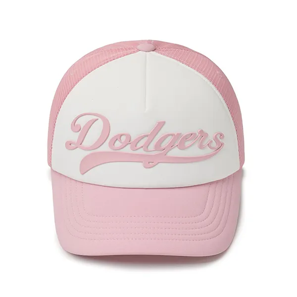 Mũ MLB Varsity Basic Cursive Lettering Color Scheme Mesh Cap LA Dodgers 3AMC00343-07PKL Màu Hồng