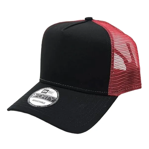 Mũ New Era 9Forty Plain Mesh Trucker Snapback Cap Màu Đen Đỏ - Mũ nón - Vua Hàng Hiệu