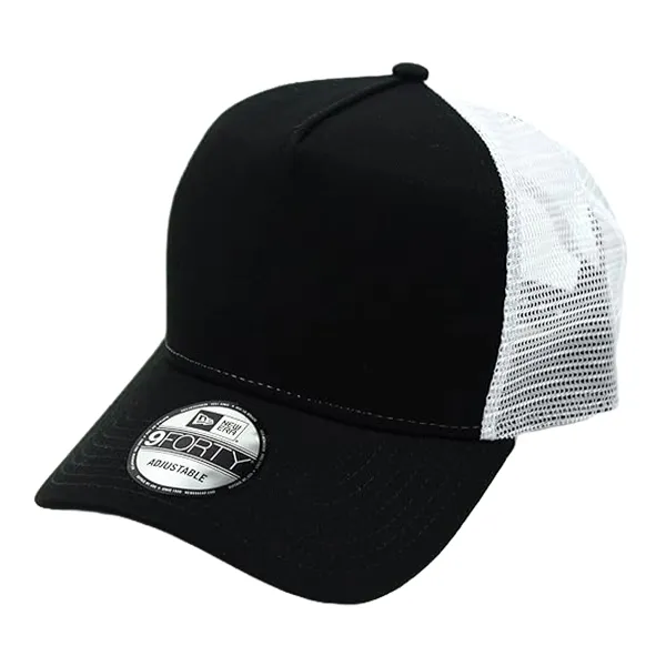 Mũ New Era 9Forty Plain Mesh Trucker Snapback Cap Màu Đen Trắng - Mũ nón - Vua Hàng Hiệu