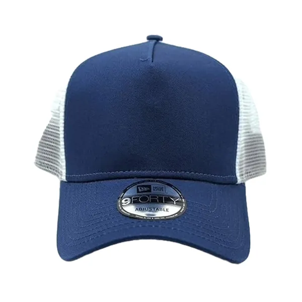 Mũ New Era 9Forty Plain Mesh Trucker Snapback Cap Màu Xanh Trắng - Mũ nón - Vua Hàng Hiệu
