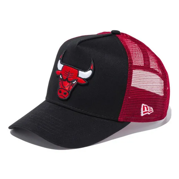 Mũ New Era Mesh Cap 9Forty Bulls Cap Màu Đen Phối Đỏ