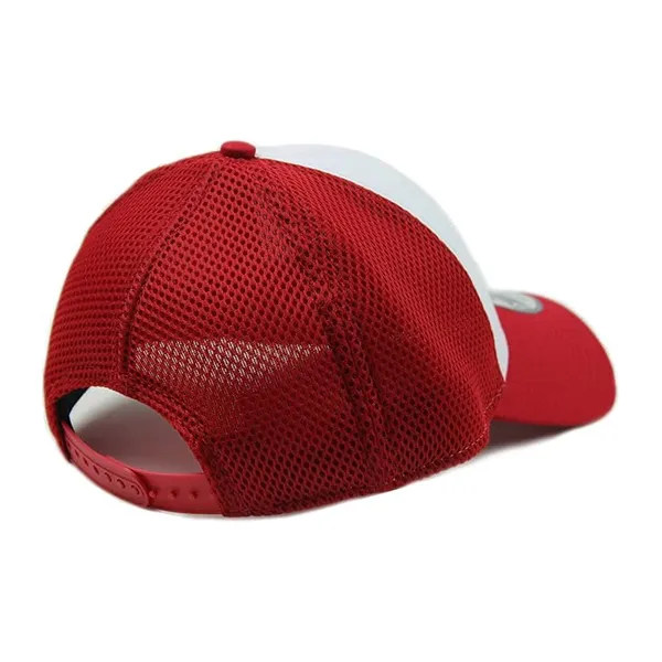Mũ New Era Mesh Cap Plain Snapback 9Forty White Scarlet Hat Màu Trắng Phối Đỏ