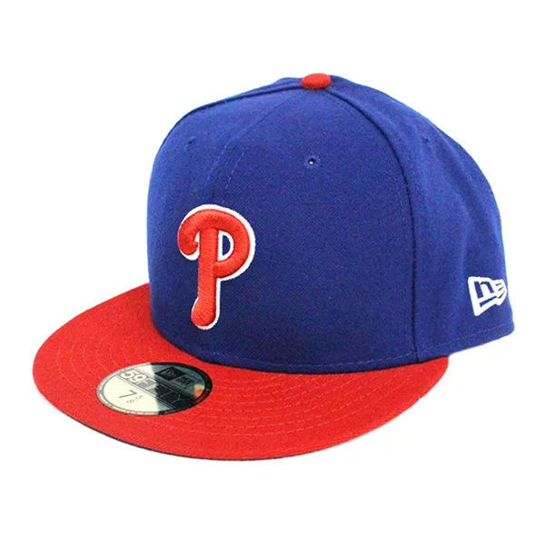 Mũ New Era On-Field 59Fifty MLB Major League Baseball Màu Xanh Phối Đỏ