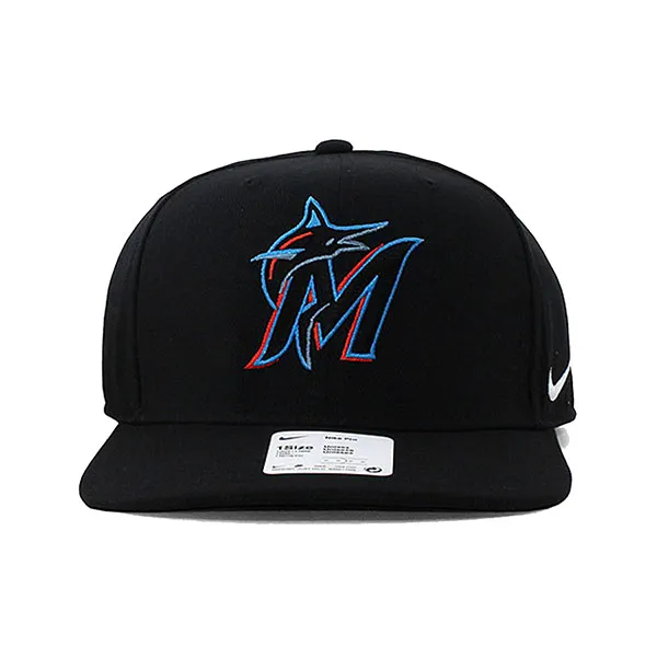 Mũ Nike Cap Snapback Miami Marlins NK19-00A-MQM-TT7 Màu Đen
