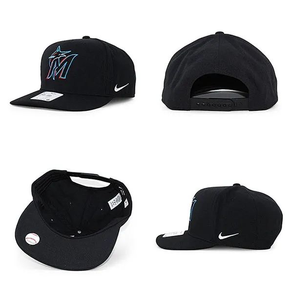 Mũ Nike Cap Snapback Miami Marlins NK19-00A-MQM-TT7 Màu Đen