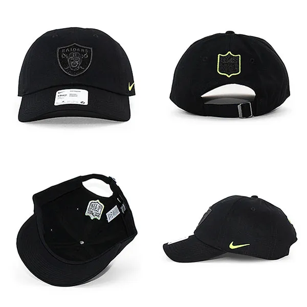 Mũ Nike NFL Heritage 86 Volt Strapback Cap Q-06UY-8D-NYE Màu Đen