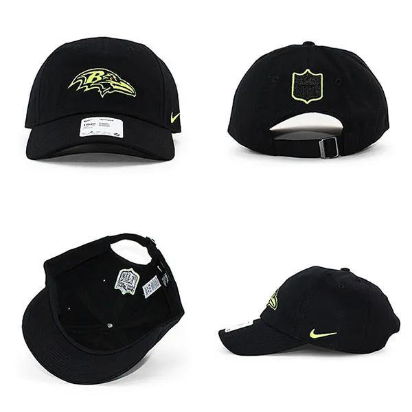 Mũ Nike NFL Heritage 86 Volt Strapback Cap Q-06UY-8G-NYE Màu Đen