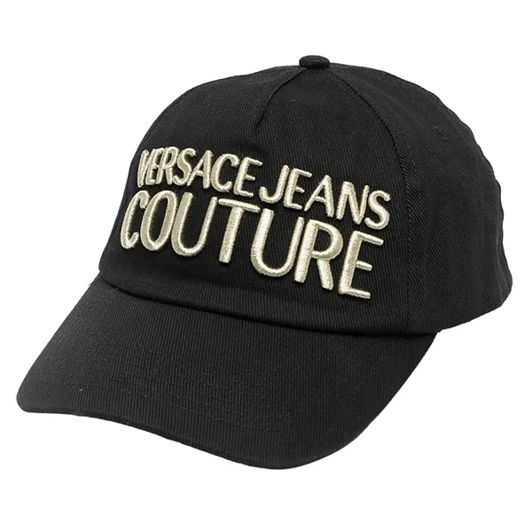 Mũ Versace Jeans Couture Logo Embroidered Baseball Cap Màu Đen - 1