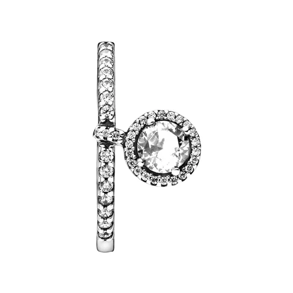 Nhẫn Nữ Pandora Clear Dangling Round Sparkle Ring 198491C02 Màu Bạc Size 52