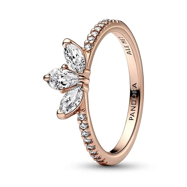 Nhẫn Nữ Pandora Sparkling Herbarium Cluster Ring 182392C01 Màu Vàng Hồng - Trang sức - Vua Hàng Hiệu