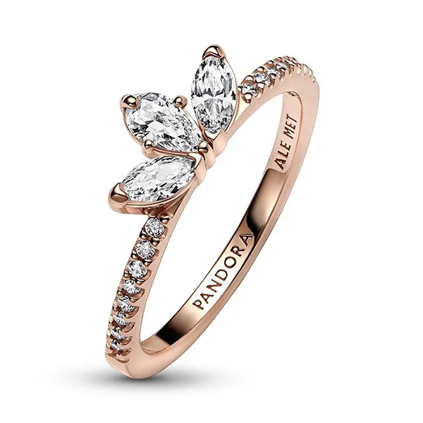 Nhẫn Nữ Pandora Sparkling Herbarium Cluster Ring 182392C01 Màu Vàng Hồng - Trang sức - Vua Hàng Hiệu