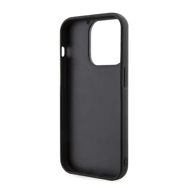 Ốp Điên Thoại Karl Lagerfeld Rubber Black Hard Case 3d Ikonik Nft For iPhone 15 Pro Max Màu Đen