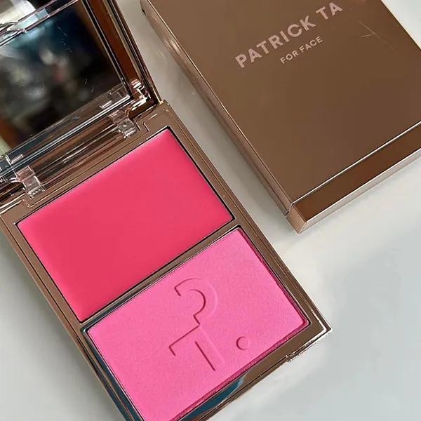Phấn Má Hồng Patrick Ta 2in1 Double-Take Cream And Power Blush Duo Màu She's A Doll - Trang điểm - Vua Hàng Hiệu