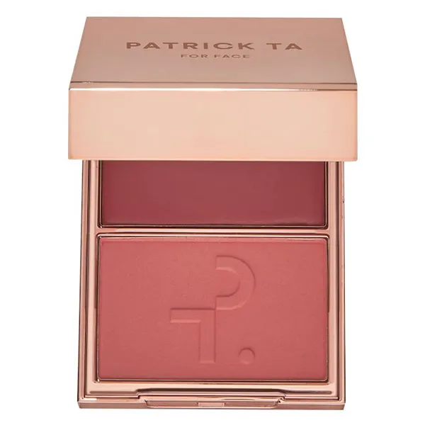 Phấn Má Hồng Patrick Ta 2in1 Double-Take Cream And Power Blush Duo Màu She's Flushed