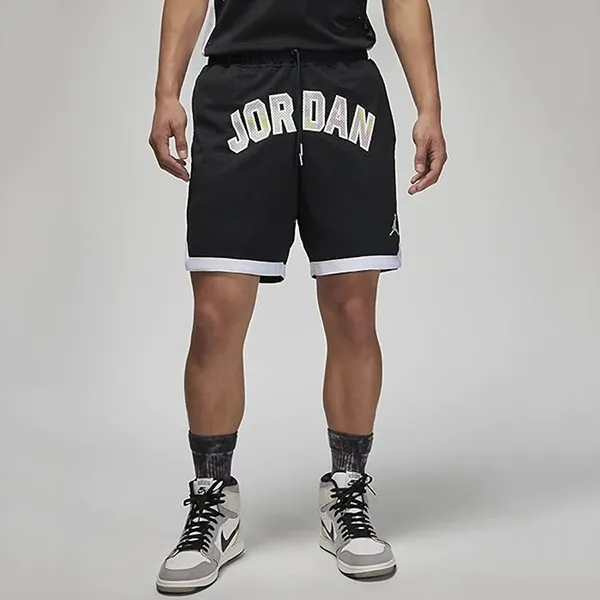 Quần Short Nam Nike Air Jordan Alphabet Logo Breathable Sports DM1415-010 Màu Đen Size S - Thời trang - Vua Hàng Hiệu