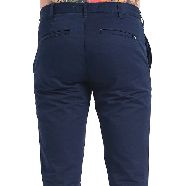 Quần Dài Nam Lacoste Chino Pants With Linen Slim Fit HH2708 166 Màu Xanh Navy Size 33 - Thời trang - Vua Hàng Hiệu