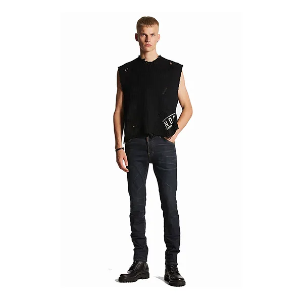 Quần Jean Nam Dsquared2 Icon Black Dusty Wash Cool Guy S79LA0073S30342470 Màu Xanh Đen Size 46