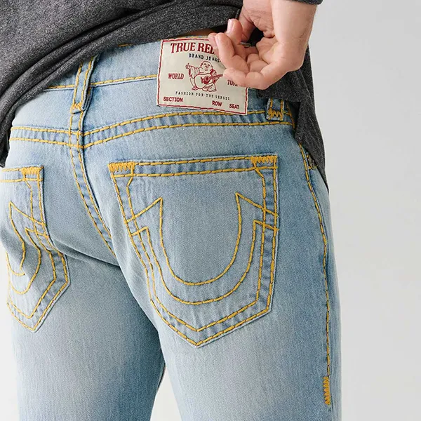 Quần Jean Nam True Religion 107965 - TA01 Màu Xanh Nhạt Size 31 - Thời trang - Vua Hàng Hiệu