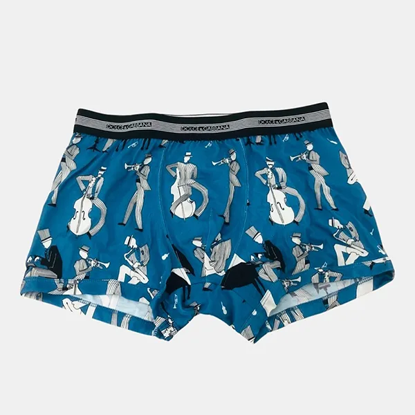 Quần Lót Nam Dolce & Gabbana D&G Họa Tiết N4A30J FU7S8 Màu Xanh Size 3 - Thời trang - Vua Hàng Hiệu