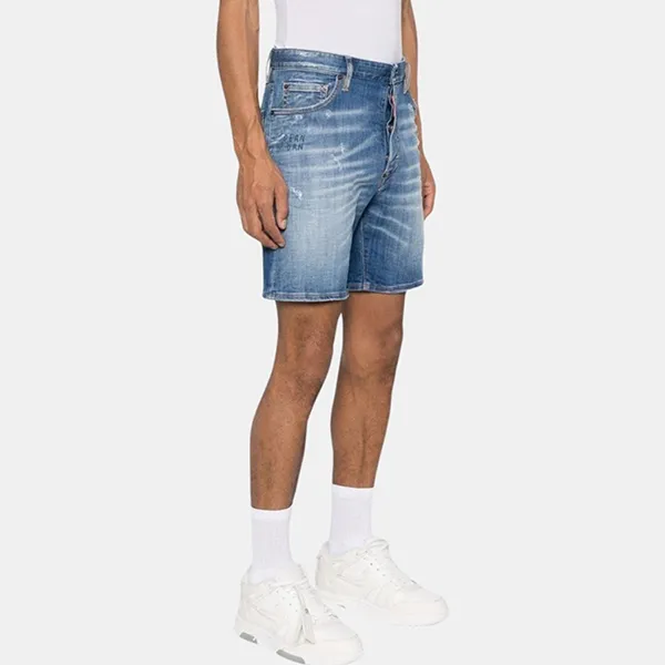 Quần Short Nam Dsquared2 Denim Bermuda S74MU0827S30342470 Màu Xanh Size 48 - Thời trang - Vua Hàng Hiệu