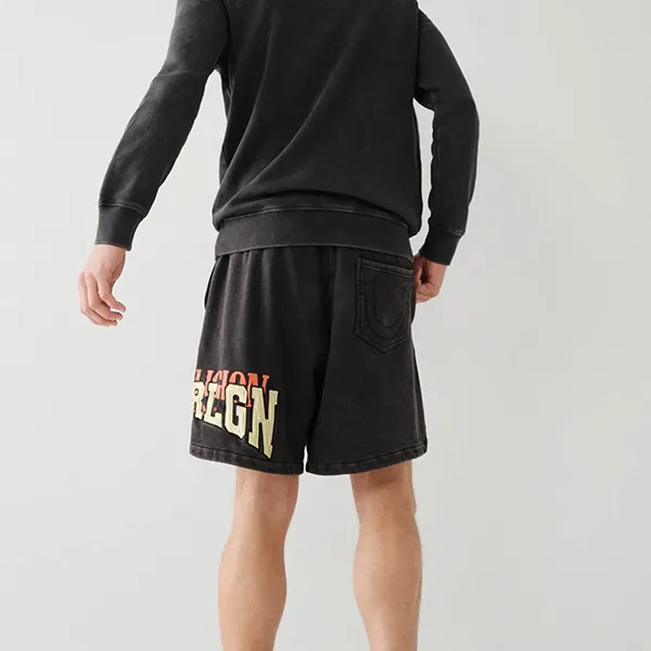 Quần Short Nam True Religion Vintage Sweat 106856 - TC01 Màu Đen Size S