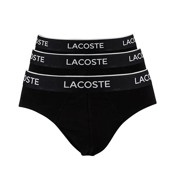 Set 3 Quần Lót Nam Lacoste Men's 3 Pack Màu Đen